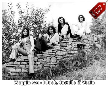 Maggio 1973 - I Pooh senza abiti di scena al Castello di Vezio