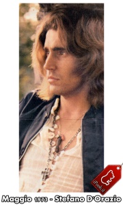 Maggio 1973 - Stefano D'Orazio senza abiti di scena al Castello di Vezio
