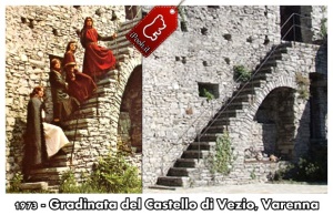 La scalinata del Castello di Vezio