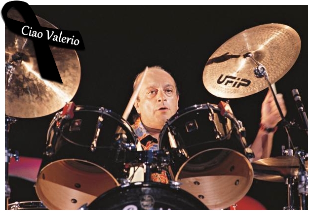 Valerio Negrini alla batteria nel 1992