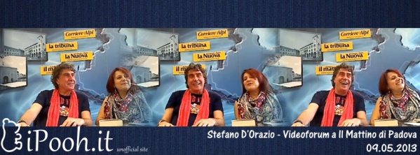 Stefano D'Orazio in videochat a Il Mattino di Padova