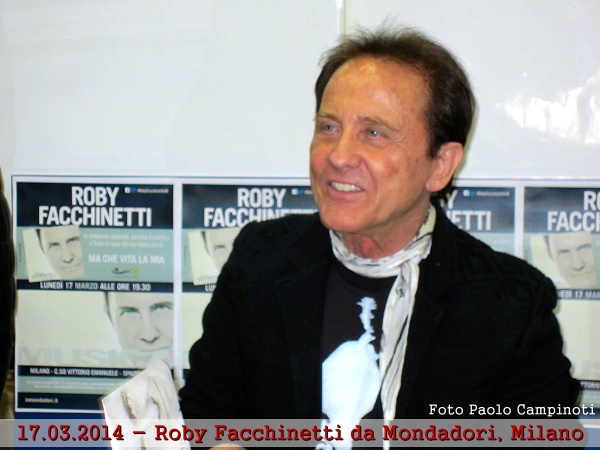 Roby Facchinetti durante l'incontro con il pubblico