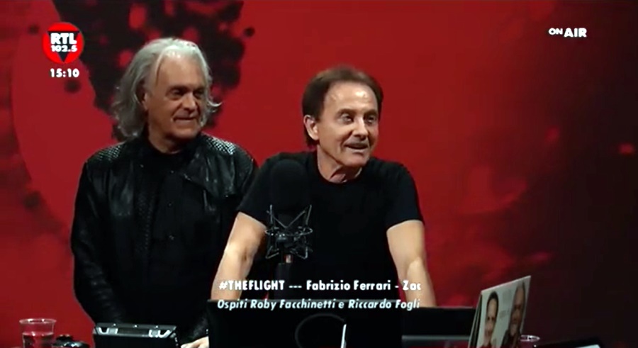 Riccardo Fogli e Roby Facchinetti a Radio RTL 102.5