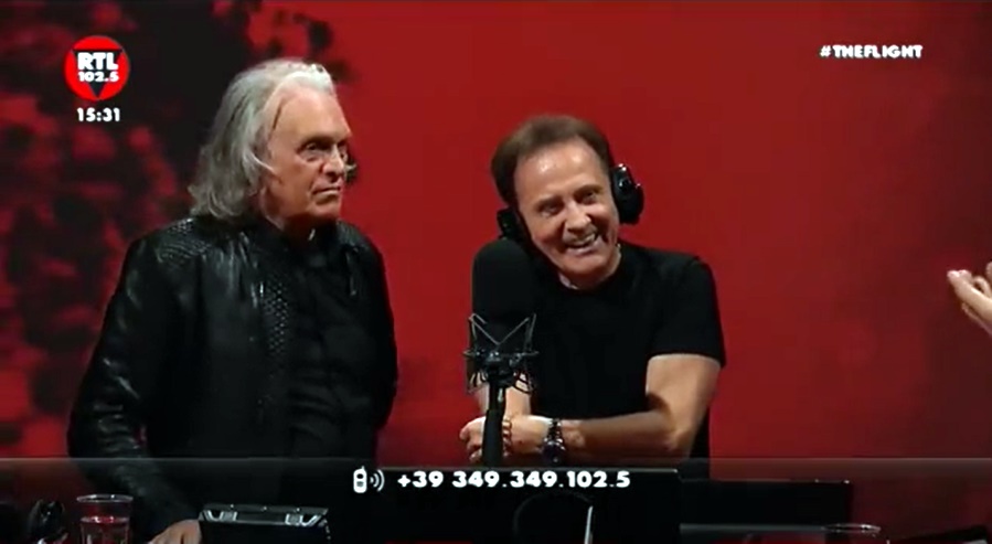 Riccardo Fogli e Roby Facchinetti a Radio RTL 102.5