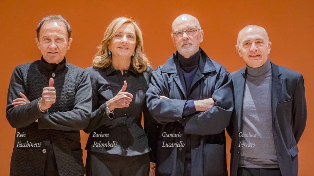 Roby Facchinetti, Barbara Palombelli, Giancarlo Lucariello, gianluca Ferrato