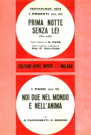 POOH: Noi due nel mondo e nell'anima / Nascerò con te -  - Una  canzone lunga una vita