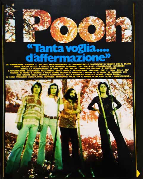 29.09.1971 - Ciao 2001 - N°39 - Pag. 13 - I Pooh - «Tanta voglia.... d’affermazione», di A. G. 29.09.1971 - Ciao 2001 - N°39 - Pag. 13 - I Pooh - «Tanta voglia.... d’affermazione», di A. G.