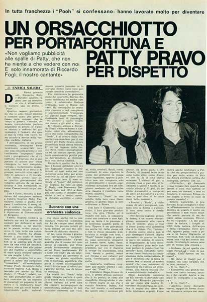 17.01.1973 - Gioia - Pag. 14 - Un orsacchiotto per portafortuna e Patty Pravo per dispetto, di Enrica Salera