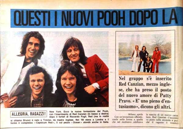 29.04.1973 - TV Sorrisi e Canzoni - Numero 17 - Pagina 78 - Questi i nuovi Pooh dopo la fuga (romantica) di Riccardo, di F. S.