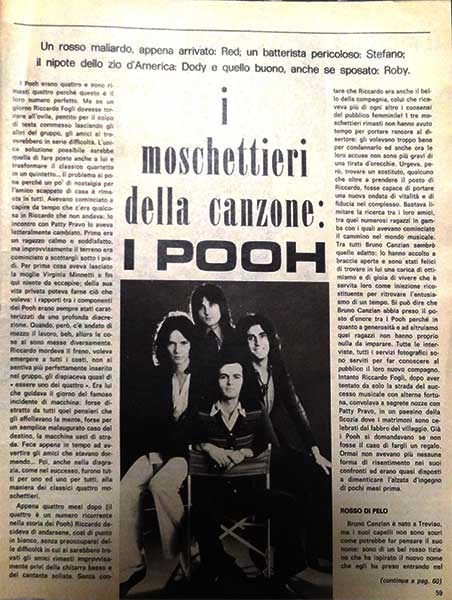 Dicembre 1974 - Luciana - N.116 - I moschettieri della canzone: i Pooh Dicembre 1974 - Luciana - N.116 - I moschettieri della canzone: i Pooh