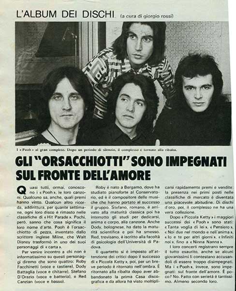 31.01.1976 - Sogno - N.4 - Gli 'orsacchiotti' sono impegnati sul fronte dell'amore, di Giorgio Rossi 31.01.1976 - Sogno - N.4 - Gli 'orsacchiotti' sono impegnati sul fronte dell'amore, di Giorgio Rossi