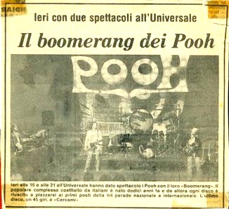 16.11.1978 - Il boomerang dei Pooh