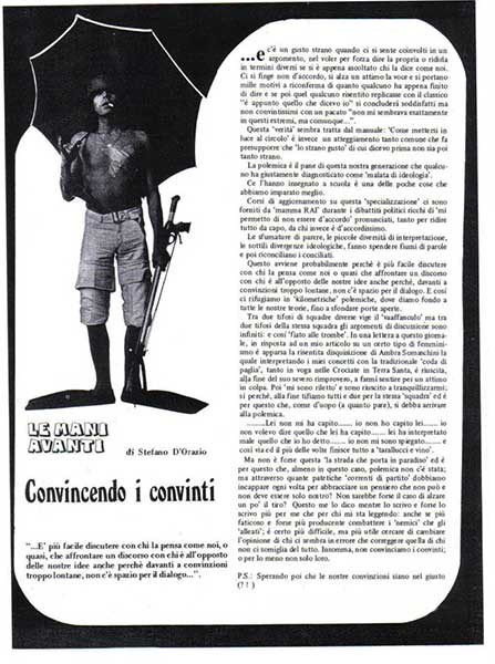 Novembre 1978 - Nuovo Sound - Convincendo i convinti, di Stefano D'Orazio