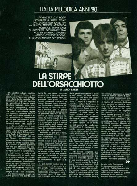 Ottobre 1979 - Music - N°9 - Pag. 25 - La stirpe dell'orsacchiotto, di Aldo Bagli Ottobre 1979 - Music - N°9 - Pag. 25 - La stirpe dell'orsacchiotto, di Aldo Bagli