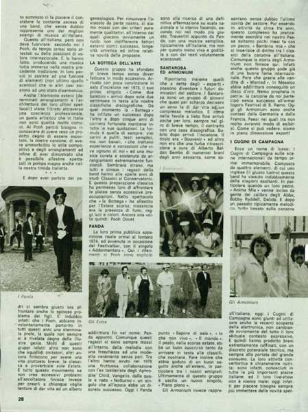 Ottobre 1979 - Music - N°9 - Pag. 25 - La stirpe dell'orsacchiotto, di Aldo Bagli Ottobre 1979 - Music - N°9 - Pag. 25 - La stirpe dell'orsacchiotto, di Aldo Bagli