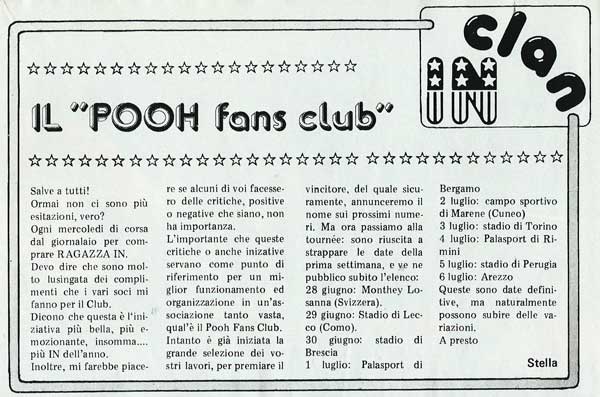 25.06.1980 - Ragazza In - N°27 - Il 'Pooh fans club' 25.06.1980 - Ragazza In - N°27 - Il 'Pooh fans club'