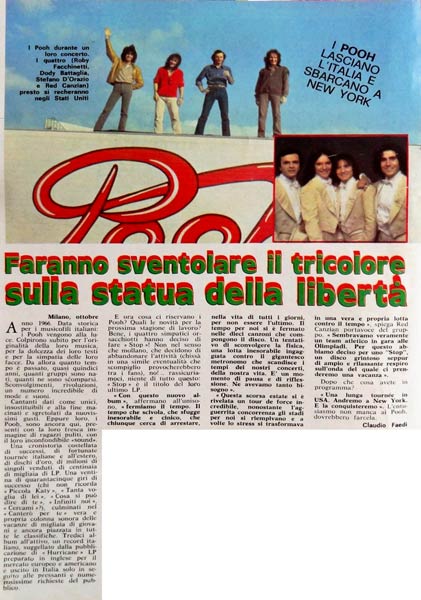 Ottobre 1980 - Grand Hotel - Faranno sventolare il tricolore sulla statua della libertà, di Claudio Faedi