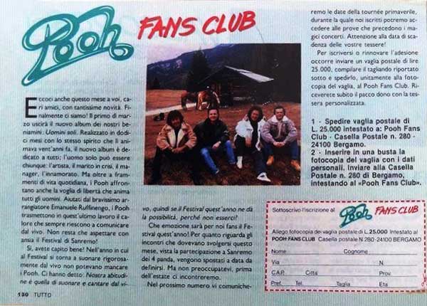 Febbraio 1990 - Tutto - N°2 - Pag.130 - Pooh Fans Club Febbraio 1990 - Tutto - N°2 - Pag.130 - Pooh Fans Club