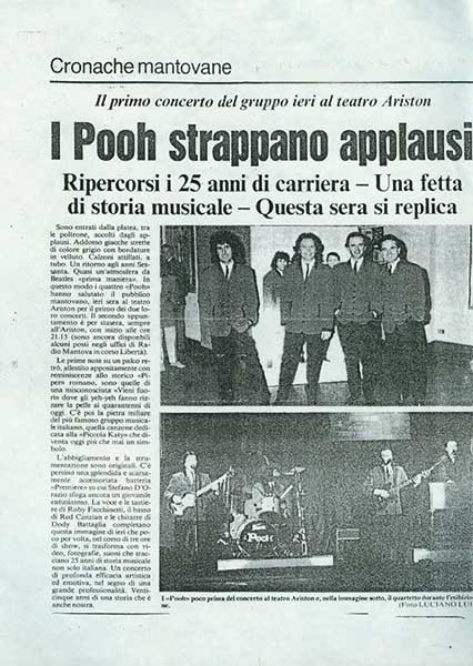 13.03.1991 - La Gazzetta di Mantova - I Pooh strappano applausi