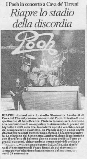 26.08.1993 - Testata sconosciuta - Riapre lo stadio della discordia 26.08.1993 - Testata sconosciuta - Riapre lo stadio della discordia