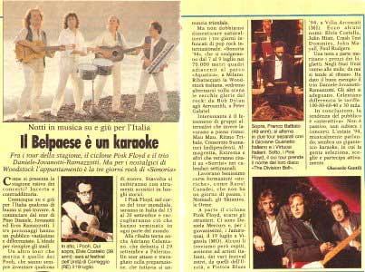 03.07.1994 - TV Sorrisi e Canzoni - Il Belpaese è un karaoke, di Gherardo Gentili 03.07.1994 - TV Sorrisi e Canzoni - Il Belpaese è un karaoke, di Gherardo Gentili