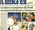 18.04.2005 - Il Secolo XIX - La nuova scommessa dei Pooh un musical destinato a Casanova