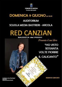 Red Canzian il 9 giugno sarà ad Arcola