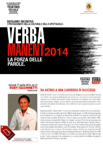 Roby Facchinetti a Bergamo