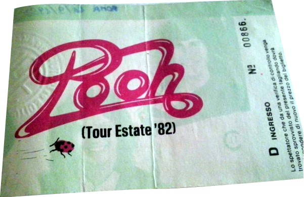 Biglietto dell'European Tour '82