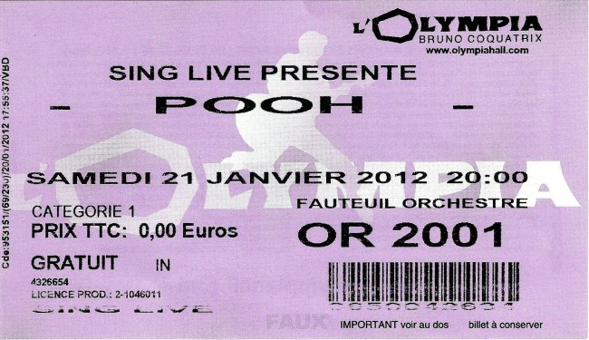 21.01.2012, Parigi (Francia) - Théâtre Olympia