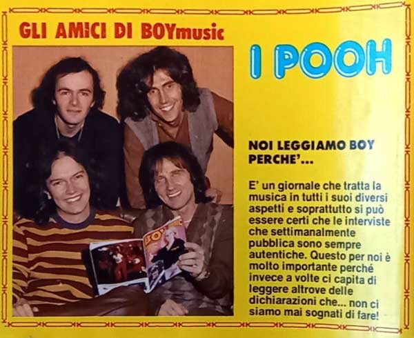 09.07.1980 - Corrier Boy Music - N°28 - I Pooh - Noi leggiamo Boy perché... 09.07.1980 - Corrier Boy Music - N°28 - I Pooh - Noi leggiamo Boy perché...