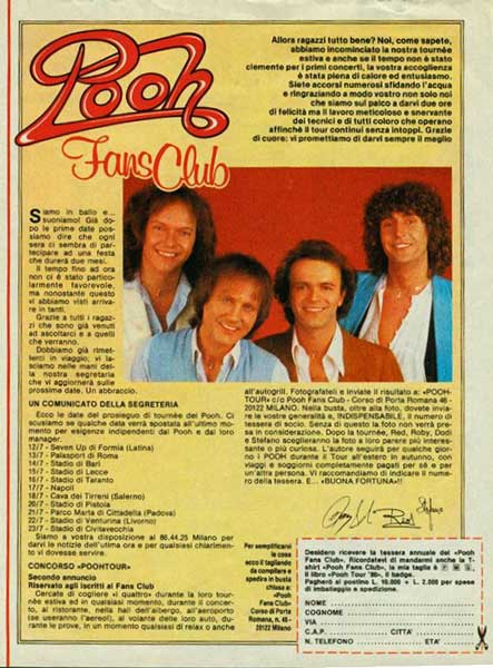 Luglio 1981 - TV Sorrisi e Canzoni - Pooh Fans Club Luglio 1981 - TV Sorrisi e Canzoni - Pooh Fans Club