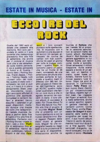 01.08.1982 - Topolino - N°1392 - Ecco i re del rock 01.08.1982 - Topolino - N°1392 - Ecco i re del rock