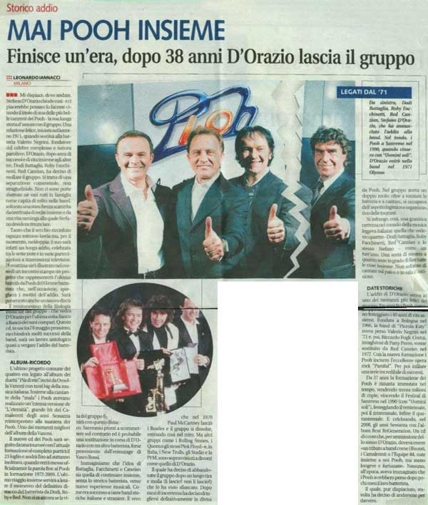 16.04.2009 - Libero - N°91 - Mai Pooh insieme, di Leonardo Iannacci 16.04.2009 - Libero - N°91 - Mai Pooh insieme, di Leonardo Iannacci